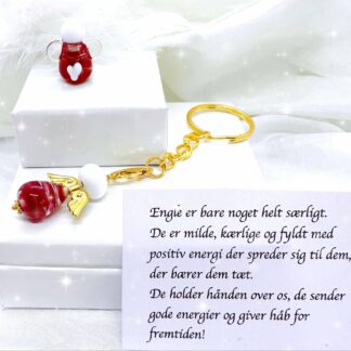 Nøglering og lille engel til pynt